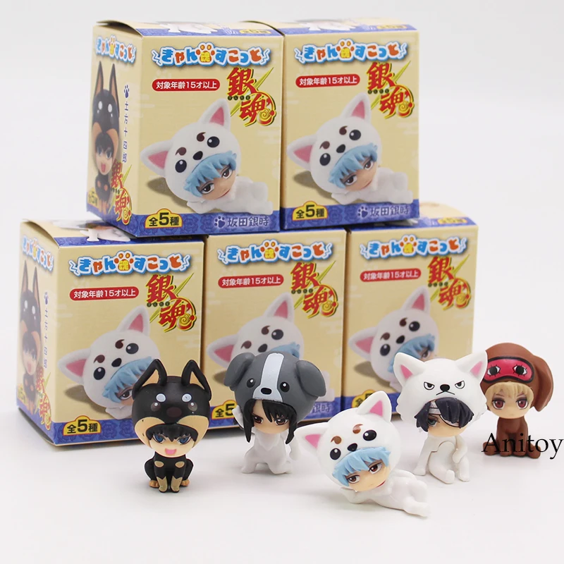 GINTAMA Sakata Gintoki Katsura Kotarou Takasugi Shinsuke Hijikata Toushirou Okita Sougo Animal Ver. PVC Figures Toys 5pcs/set
GINTAMA Sakata Gintoki Katsura Kotarou Takasugi Shinsuke Hijikata Toushirou Okita Sougo Animal Ver. PVC Figures Toys 5pcs/set