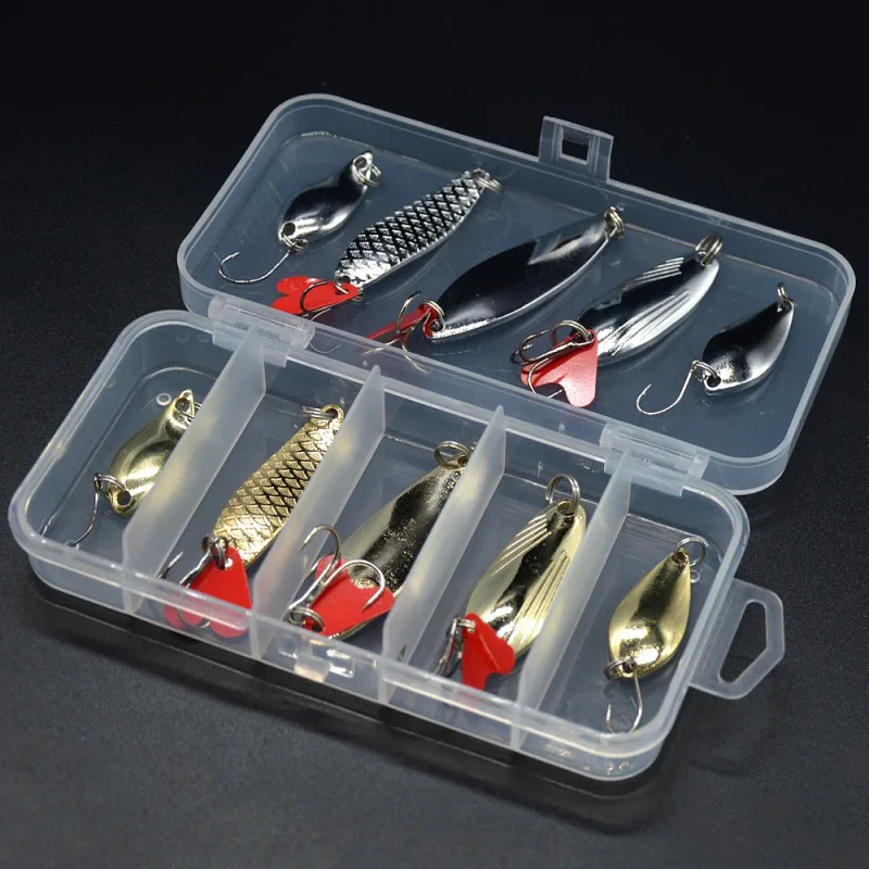 10 packs Sinking Mini Wobbler Fishing Lure Boxed sequins 5 grids Artificial Hard Bait Trout Crankbait Trebles Hooks Fishing Tack
10 packs Sinking Mini Wobbler Fishing Lure Boxed sequins 5 grids Artificial Hard Bait Trout Crankbait Trebles Hooks Fishing Tack