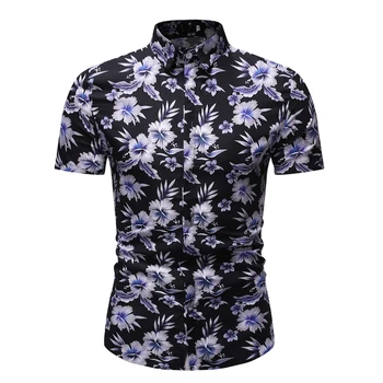 YASUGUOJI New 2019 Summer Mens Casual White Floral Print Short Sleeve Shirt Fashion Black Luxury Men Shirt Mens Hawaiian Shirt
YASUGUOJI New 2019 Summer Mens Casual White Floral Print Short Sleeve Shirt Fashion Black Luxury Men Shirt Mens Hawaiian Shirt