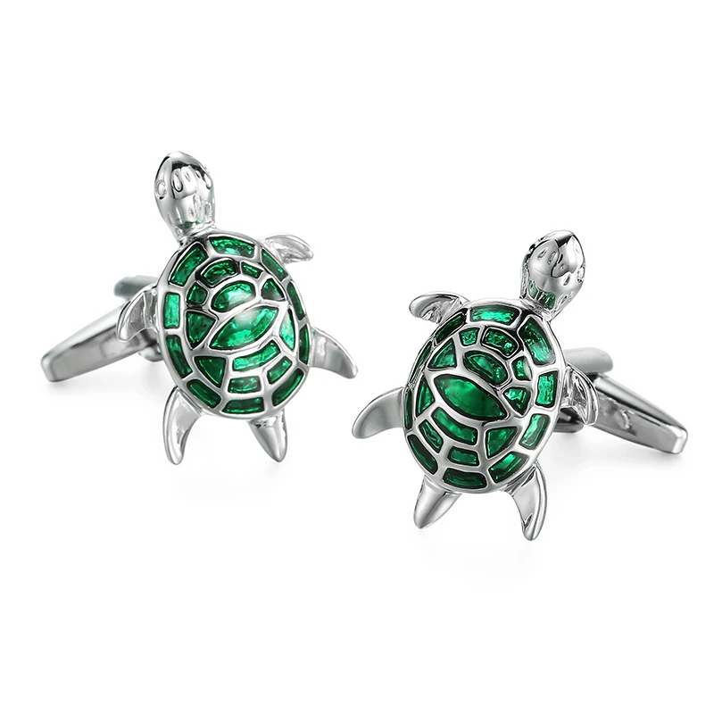 DY The new high quality enamel craft fashion men French shirt Cufflinks Funny animal green turtle Cufflinks
DY The new high quality enamel craft fashion men French shirt Cufflinks Funny animal green turtle Cufflinks