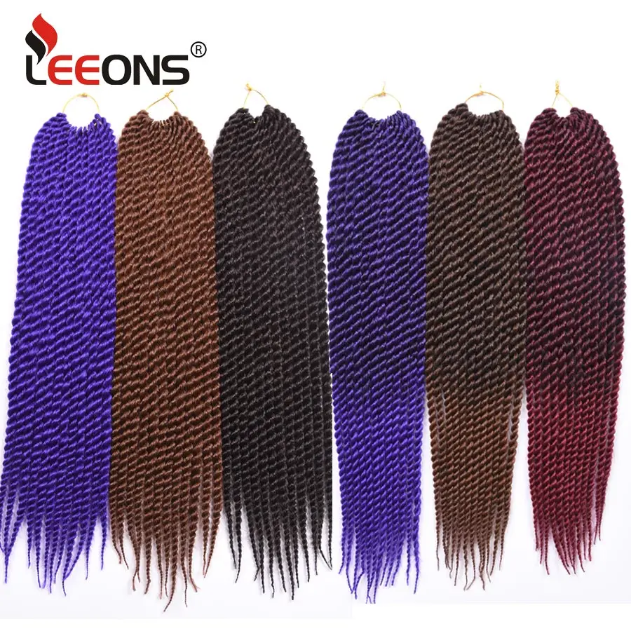 Leeons 1-10Pcs Ombre Crochet Braids Senegalese Twist Hair Extensions 22 Inch 10Colors Twisted Weave Fibre Fake False Hair
Leeons 1-10Pcs Ombre Crochet Braids Senegalese Twist Hair Extensions 22 Inch 10Colors Twisted Weave Fibre Fake False Hair