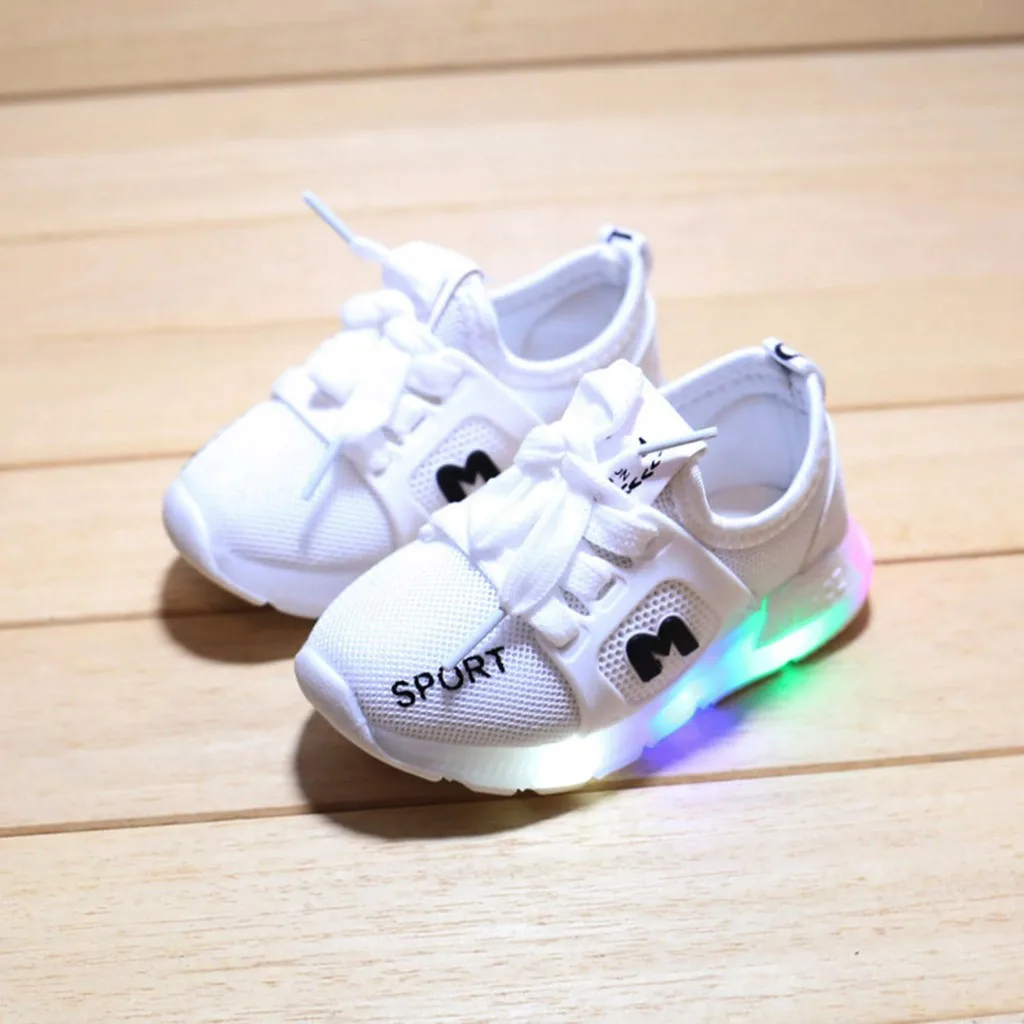 Children Baby Girls Letter Crystal Led Light Luminous Running Sport Shoes Chaussure Lumineuse Pour Garcon Toddler Girl Sneakers
Children Baby Girls Letter Crystal Led Light Luminous Running Sport Shoes Chaussure Lumineuse Pour Garcon Toddler Girl Sneakers