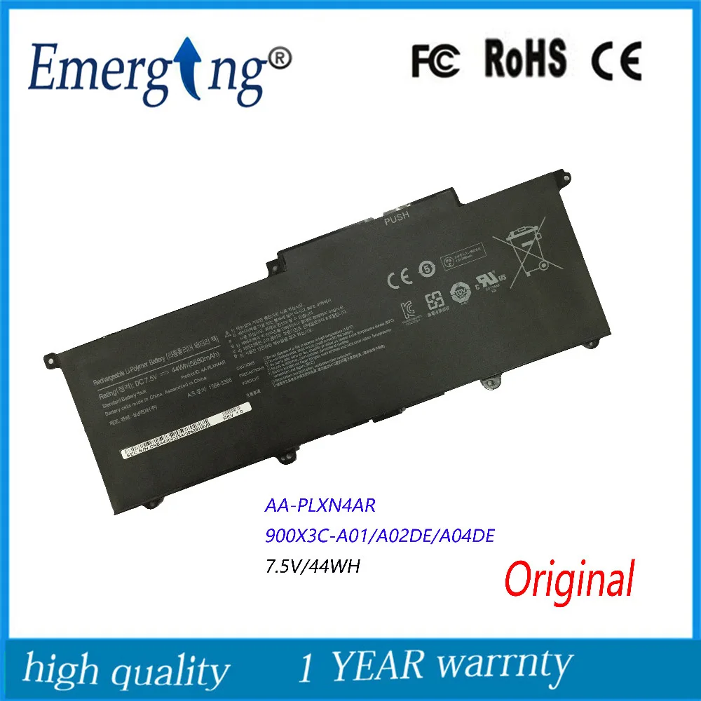 7 5 V 44Wh новый оригинальный аккумулятор для ноутбука Samsung NP900X3E 900X3F 900X3G AA-PLXN4AR AA-PBXN4AR