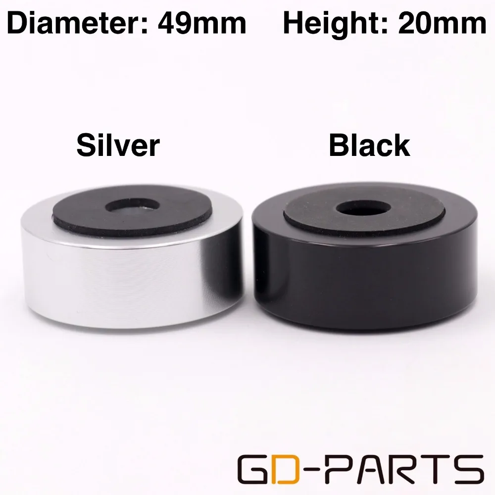 4PCS Black Silver 49x20mm Solid Full Aluminum Speaker Isolation Feet Amplifier Chassis Stand Pad Vibration Cone CNC Machined
4PCS Black Silver 49x20mm Solid Full Aluminum Speaker Isolation Feet Amplifier Chassis Stand Pad Vibration Cone CNC Machined