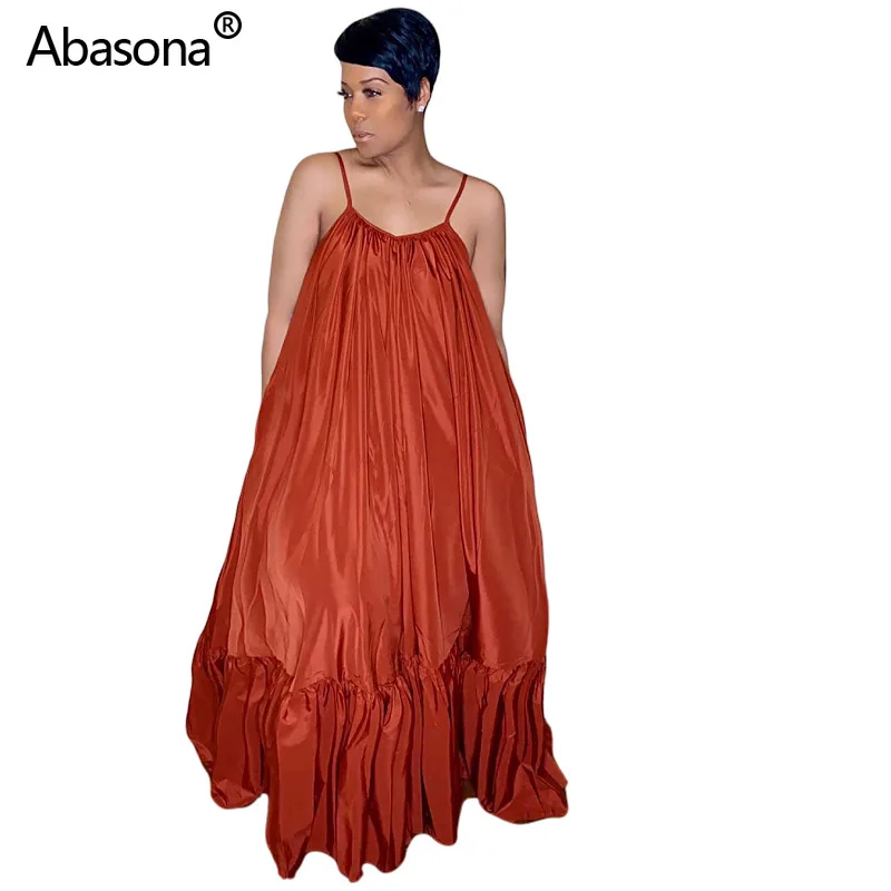 2019 Women Summer Spaghetti Strap Sleevelss Solid Ruffle Hem Big Swing Loose Maxi Dress Beach Party Club Long Dresses Vestidos
2019 Women Summer Spaghetti Strap Sleevelss Solid Ruffle Hem Big Swing Loose Maxi Dress Beach Party Club Long Dresses Vestidos