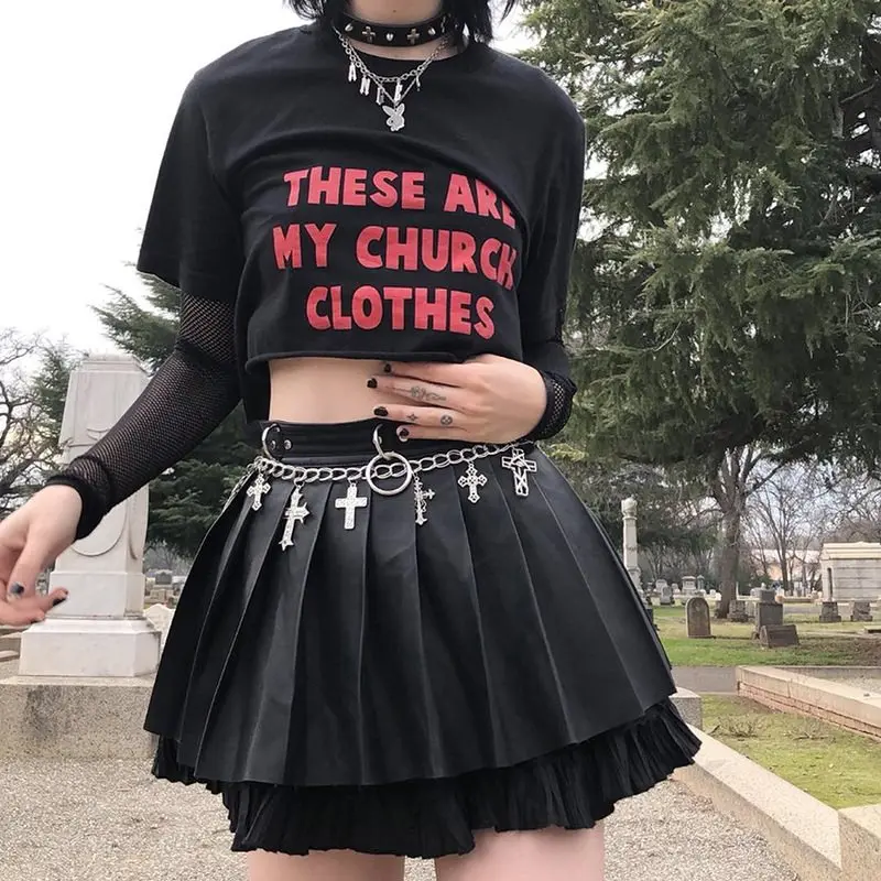 Women Tshirt Gothic Black Trendy Letter Print Harajuku Kpop Cropped Tee Shirts Streetwear Short Sleeve Top Causal Summer T Shirt
Women Tshirt Gothic Black Trendy Letter Print Harajuku Kpop Cropped Tee Shirts Streetwear Short Sleeve Top Causal Summer T Shirt