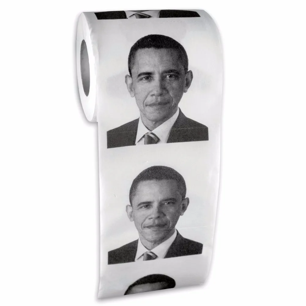 1Piece Well-beloved President Barack Obama Toilet Paper Roll Paper for Party Gag Gift Prank Humor Fun Joke
1Piece Well-beloved President Barack Obama Toilet Paper Roll Paper for Party Gag Gift Prank Humor Fun Joke