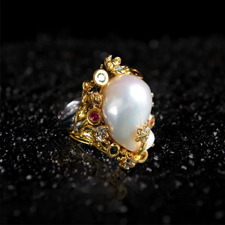 S925 Sterling Silver Inlaid Baroque Pearl Ring Shaped Beads Natural Freshwater Beads Jewelry Wholesale Open Ended Ring
S925 Sterling Silver Inlaid Baroque Pearl Ring Shaped Beads Natural Freshwater Beads Jewelry Wholesale Open Ended Ring