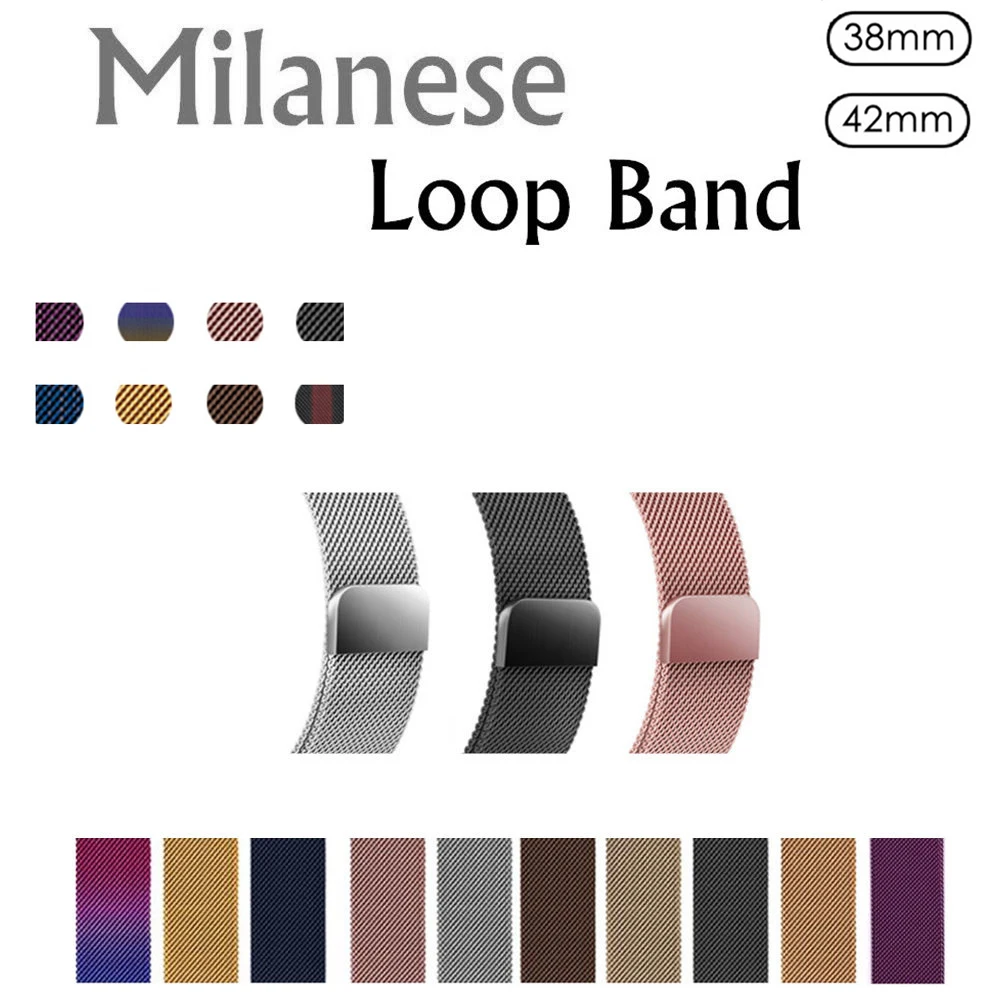 Stainless Steel Strap Watchband Magnet Watch Bands for Apple Watch Metal Milanese loop Band for iwatch 38/42mm Series 3 2 1
Stainless Steel Strap Watchband Magnet Watch Bands for Apple Watch Metal Milanese loop Band for iwatch 38/42mm Series 3 2 1