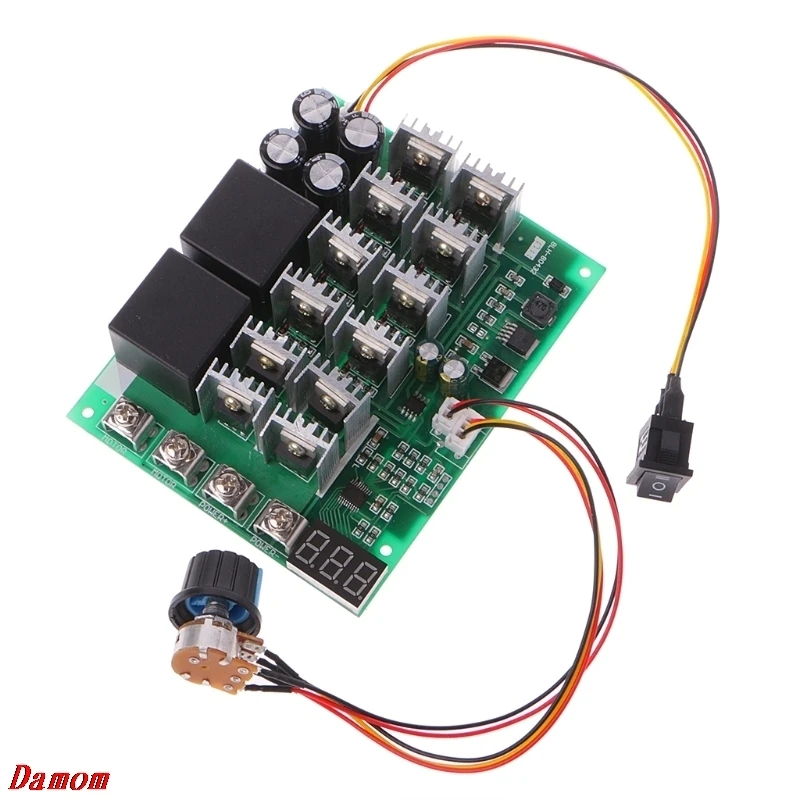 DC Motor Speed Controller 12V 24V 36V 48V 10-55V 60A Forward / Reverse Switch Damom
DC Motor Speed Controller 12V 24V 36V 48V 10-55V 60A Forward / Reverse Switch Damom