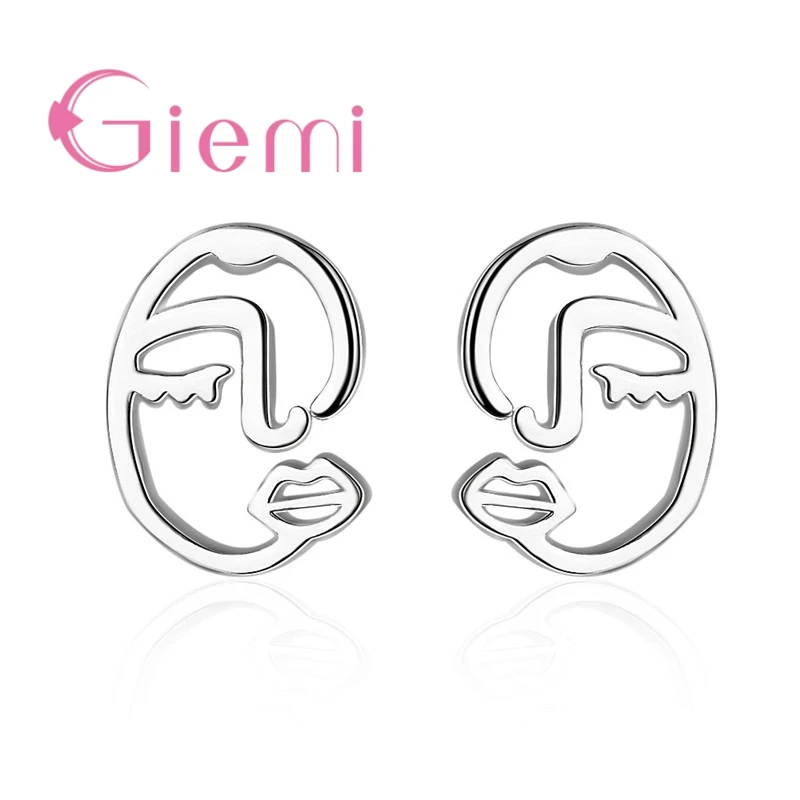 Big Promotion Funny Special Face Design Solid 925 Sterling Silver Stud Earrings For Women Ladies Jewelry Present Accessories
Big Promotion Funny Special Face Design Solid 925 Sterling Silver Stud Earrings For Women Ladies Jewelry Present Accessories