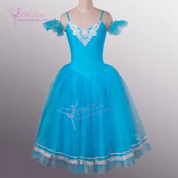 Child Blue Romantic Ballet Costumes Leotard Separately With Half Tutu Skirt Ballerina Long Tutu Tulle Dress
Child Blue Romantic Ballet Costumes Leotard Separately With Half Tutu Skirt Ballerina Long Tutu Tulle Dress