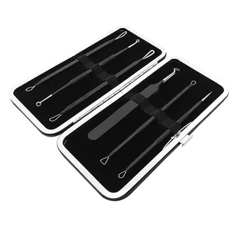6Pcs Pimple Needle Blackhead Remover Black Head Extractor Removal Tools With Black PU Leather Bag Beauty Makeup New Arrival
6Pcs Pimple Needle Blackhead Remover Black Head Extractor Removal Tools With Black PU Leather Bag Beauty Makeup New Arrival
