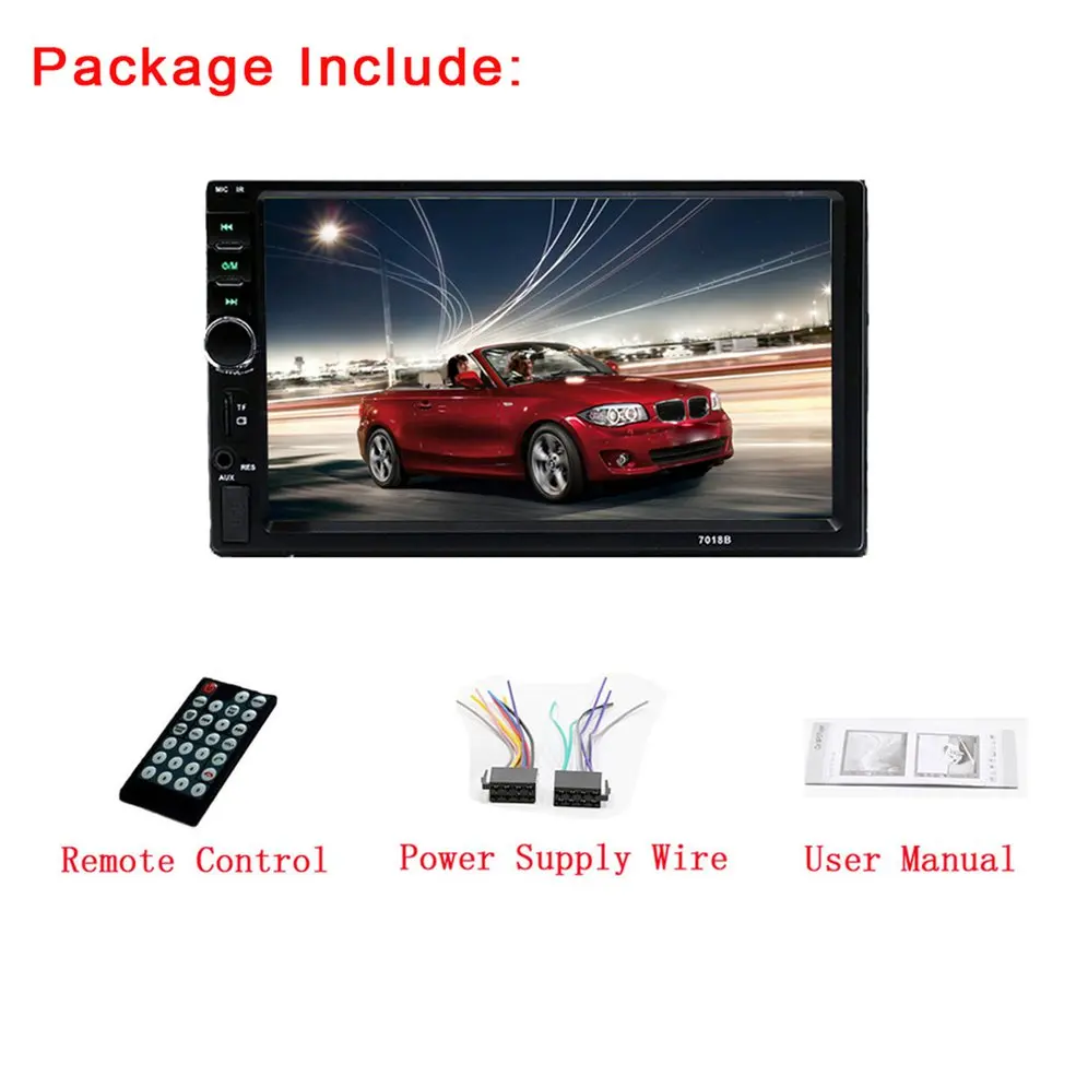 7018B Universal Design FM Player Stereo Radio Car 7 Inch HD MP5 Touch Screen + Free Rear Camera Car Stereo Video MP5 Player
7018B Universal Design FM Player Stereo Radio Car 7 Inch HD MP5 Touch Screen + Free Rear Camera Car Stereo Video MP5 Player