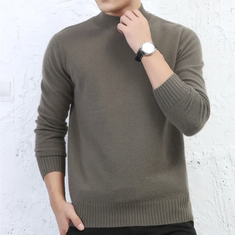 LHZSYY Autumn Winter New Men's Pure Cashmere Sweater 2019 Loose Half-high Collar Solid Color Knit Thick High-Grade Pullover
LHZSYY Autumn Winter New Men's Pure Cashmere Sweater 2019 Loose Half-high Collar Solid Color Knit Thick High-Grade Pullover