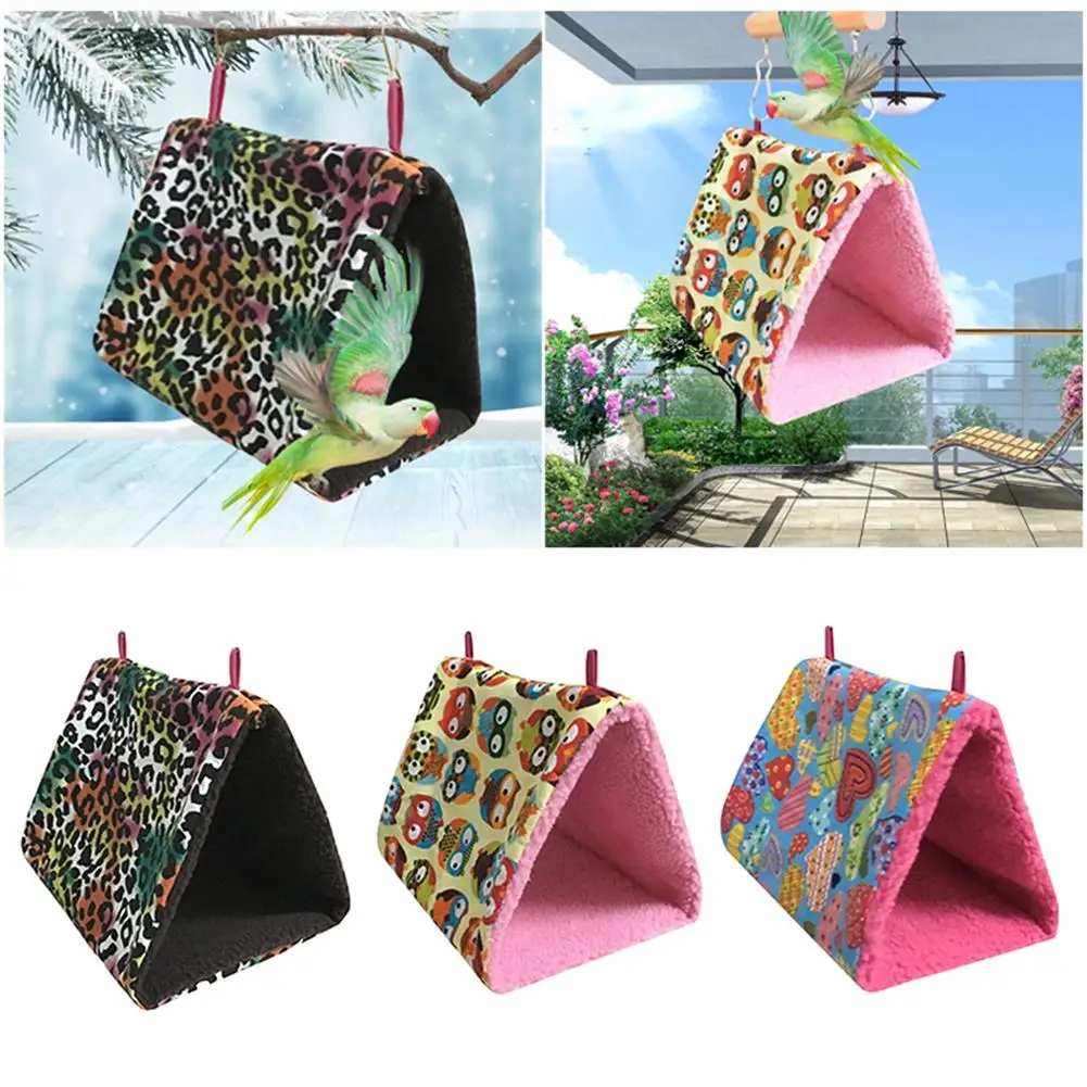 Colorful Soft Bird Hammock Thick Warm Cage Triangle Hanging Fluffy Parrot Cave Hut Nest Canary Pet Shed Tent Bed Supplies Toy
Colorful Soft Bird Hammock Thick Warm Cage Triangle Hanging Fluffy Parrot Cave Hut Nest Canary Pet Shed Tent Bed Supplies Toy