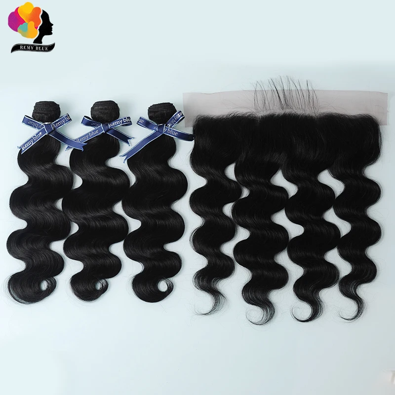 Remyblue Brazilian Body Wave 3 Bundles with Frontal 100% Remy Human Hair Weave Bundles 13x4 Lace Frontal with Bundles 10-26 Inch
Remyblue Brazilian Body Wave 3 Bundles with Frontal 100% Remy Human Hair Weave Bundles 13x4 Lace Frontal with Bundles 10-26 Inch