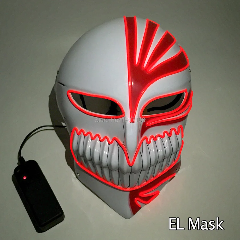 New design El wire mask Led neon mask for Prom Party and scary Halloween Party mask cold light powered by 3V batteries
New design El wire mask Led neon mask for Prom Party and scary Halloween Party mask cold light powered by 3V batteries