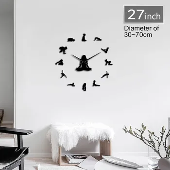 Yoga Girl Design DIY 3D Acrylic Wall Clock Special Clock Fashion Home Decor Self Adhesive Quartz Mirror Sticker Gift For Her
Yoga Girl Design DIY 3D Acrylic Wall Clock Special Clock Fashion Home Decor Self Adhesive Quartz Mirror Sticker Gift For Her