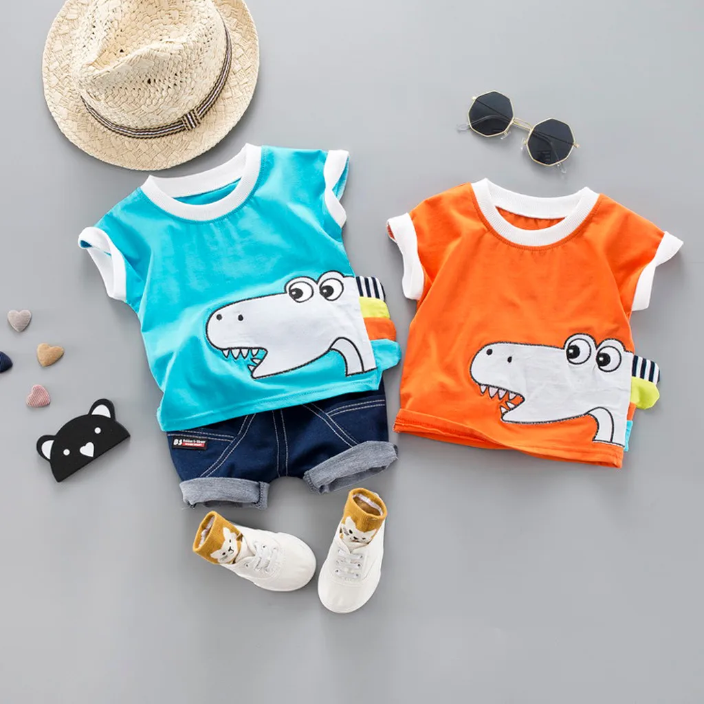 Baby Summer Kids Clothes Set 2Pcs Infant Boys Shark Print Plaid Tops+Pants Jeans Outfits Clothes Set 2019
Baby Summer Kids Clothes Set 2Pcs Infant Boys Shark Print Plaid Tops+Pants Jeans Outfits Clothes Set 2019