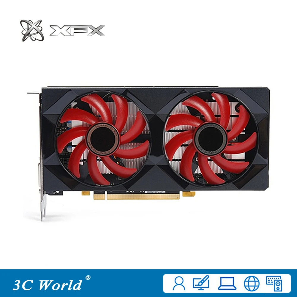 XFX Graphics Cards RX560 4GB GDDR5 128bit PCI-E 3.0 HDMI DisplayPort DVI-D 1024SPs Desktop Game graphic cards
XFX Graphics Cards RX560 4GB GDDR5 128bit PCI-E 3.0 HDMI DisplayPort DVI-D 1024SPs Desktop Game graphic cards