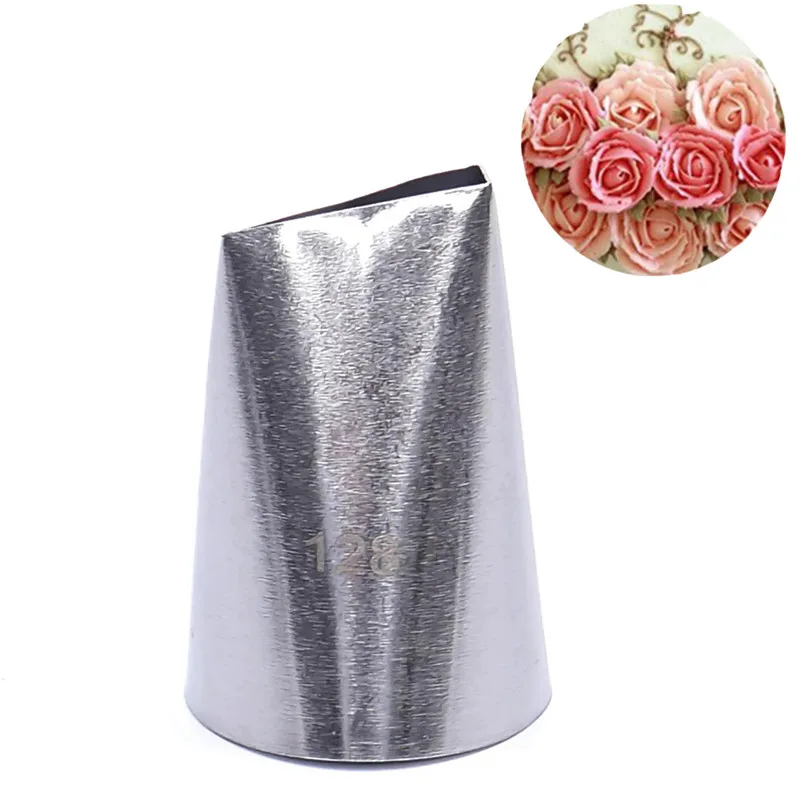 #128 Rose Flower Metal Cream Tips Pastry Tool Stainless Steel Piping Nozzles Baking Pastry Decor Tip Tool Bakeware Free Shipping
#128 Rose Flower Metal Cream Tips Pastry Tool Stainless Steel Piping Nozzles Baking Pastry Decor Tip Tool Bakeware Free Shipping