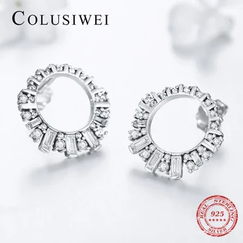 Colusiwei 925 Sterling Silver Sparkling Classic Elegant Vintage Stud Earrings Luxury Zircon Earring For Women Silver Jewelry
Colusiwei 925 Sterling Silver Sparkling Classic Elegant Vintage Stud Earrings Luxury Zircon Earring For Women Silver Jewelry