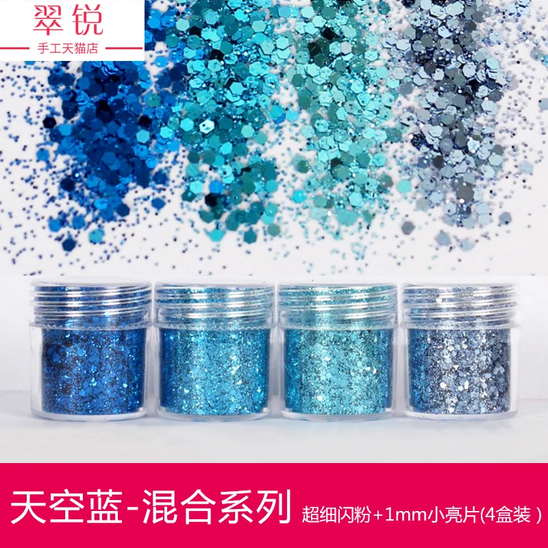 4bottle DIY Crystal Epoxy, Nail, Makeup,Crafts Glitter ab Glue Flash Powder Set Gradient Glitter Set Sequins Epoxy Encapsulation
4bottle DIY Crystal Epoxy, Nail, Makeup,Crafts Glitter ab Glue Flash Powder Set Gradient Glitter Set Sequins Epoxy Encapsulation