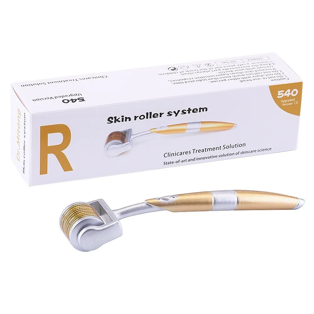 ZGTS dermaroller DRS 540 микро иглы Дерма ролик Titanium Mezoroller Microneedle DR ручка машина для ухода за