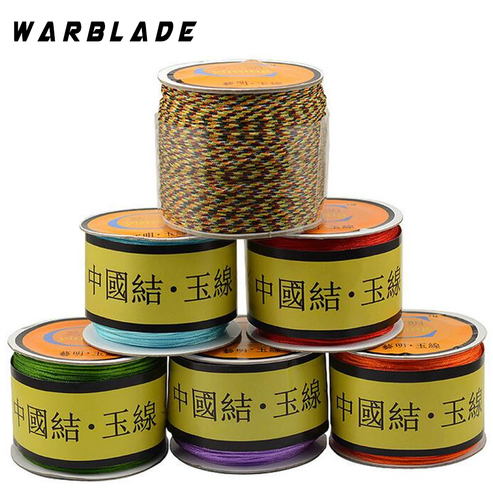 80meter/roll 1.0mm Nylon Cord Thread Chinese Knot Macrame Cord Bracelet Braided String DIY Tassels Beads cord for jewelry making
80meter/roll 1.0mm Nylon Cord Thread Chinese Knot Macrame Cord Bracelet Braided String DIY Tassels Beads cord for jewelry making