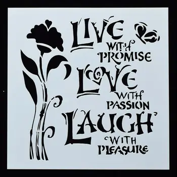 1PC Letter Love Promise Shaped Reusable Stencil Airbrush Painting Art DIY Home Decor Scrap booking Album Crafts
1PC Letter Love Promise Shaped Reusable Stencil Airbrush Painting Art DIY Home Decor Scrap booking Album Crafts