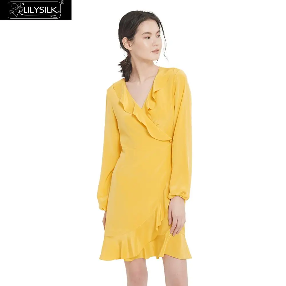 LilySilk Dress Chic Ruffled Silk Wrap with Silk Tie Girl Ladies New Free Shipping
LilySilk Dress Chic Ruffled Silk Wrap with Silk Tie Girl Ladies New Free Shipping