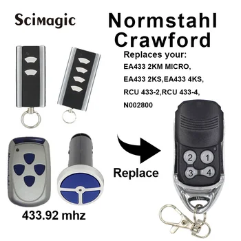 

Normstahl Carwford garage door remote control 433mhz rolling code gate controller transmitter key fob command