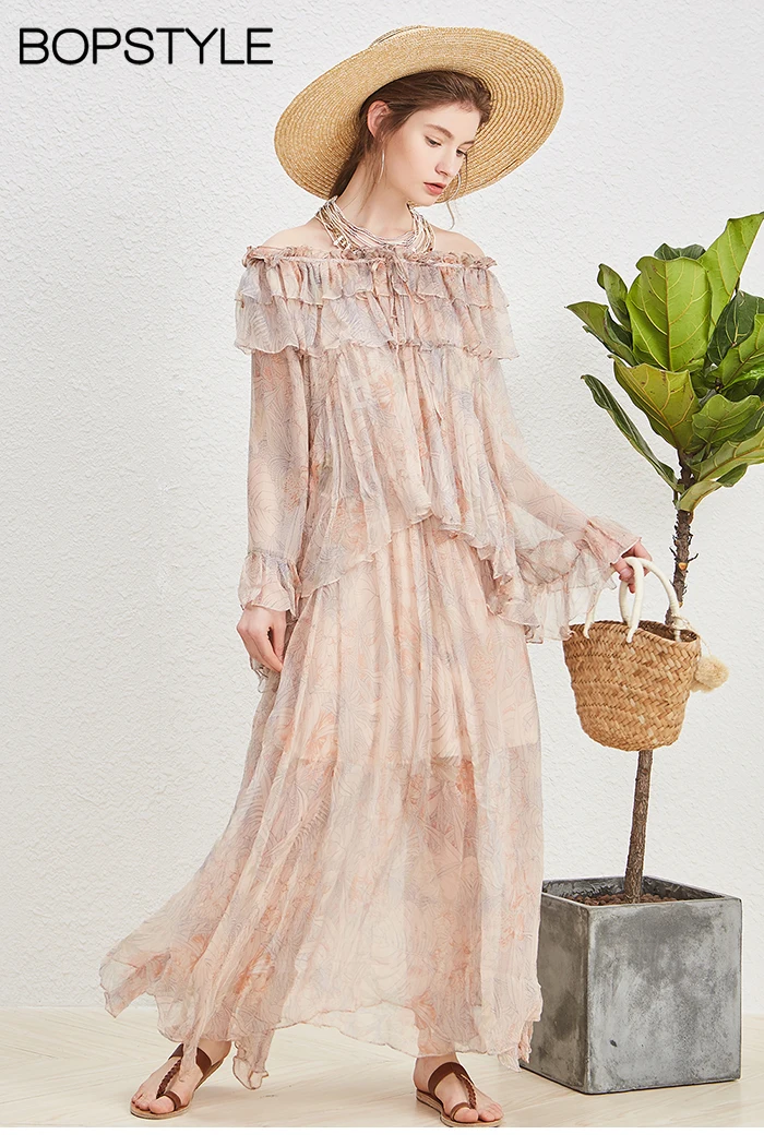 Luxury 2018 Silk Vintage Misty Leaves Print Ruffle Shirt Top & Skirt 2 Pc Sets - Wishbop Womens/Ladies Two Piece Outfits & Sets
Luxury 2018 Silk Vintage Misty Leaves Print Ruffle Shirt Top & Skirt 2 Pc Sets - Wishbop Womens/Ladies Two Piece Outfits & Sets