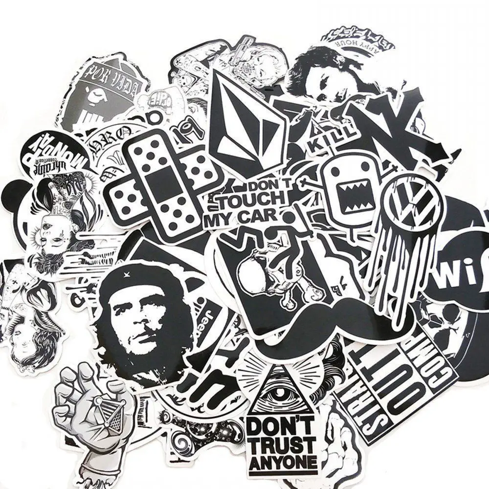 60PCS Pack Random music Skateboard Guitar Travel Case sticker Black and white Car decal Cute Stickers fashion funny sticker
60PCS Pack Random music Skateboard Guitar Travel Case sticker Black and white Car decal Cute Stickers fashion funny sticker