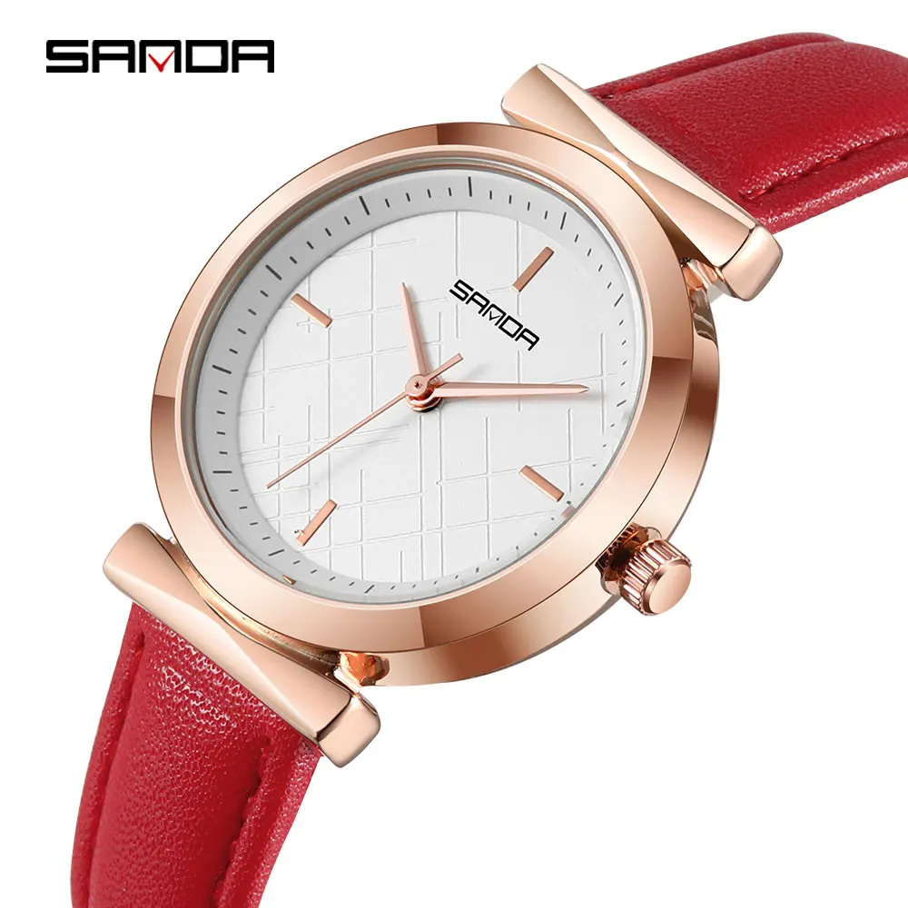 SANDA246 Quartz Ladies Watches Top Brand Luxury Leather clock Pink Watch Dress Bracelet Watches Women Hodinky Montre Femme 2018
SANDA246 Quartz Ladies Watches Top Brand Luxury Leather clock Pink Watch Dress Bracelet Watches Women Hodinky Montre Femme 2018