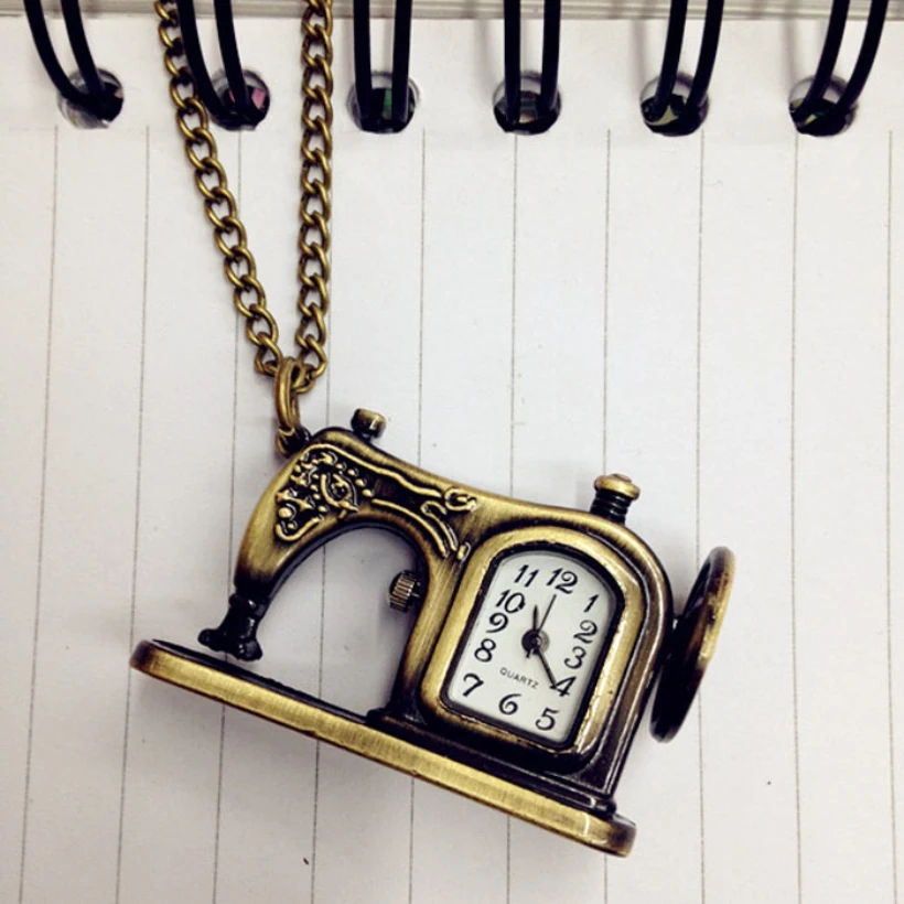 Creative Unisex Fob Watches Retro Antique Bronze Alloy Sewing Machines Pendant Christmas Quartz Watch Pocket Watches
Creative Unisex Fob Watches Retro Antique Bronze Alloy Sewing Machines Pendant Christmas Quartz Watch Pocket Watches