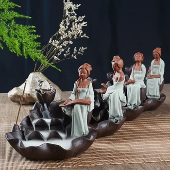 Backflow Incense Burner Holder Beautiful Women Smoke Backflow Cones Sticks Incese Censer Home Living Room Teahouse Decor C
Backflow Incense Burner Holder Beautiful Women Smoke Backflow Cones Sticks Incese Censer Home Living Room Teahouse Decor C