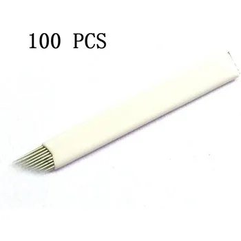 100pcs Tattoo Eyebrow Microblading Manual Permanent Makeup Needles Bevel Flex Blades 9Pins for 3D Embroidery Pen Machine
100pcs Tattoo Eyebrow Microblading Manual Permanent Makeup Needles Bevel Flex Blades 9Pins for 3D Embroidery Pen Machine