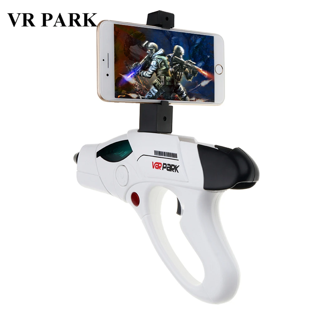 VRPARK Wireless Bluetooth Reality Virtual AR Gun for iPhone Android Smart Phone Toy Game Gun with 3D AR Games Gift for Kid Child
VRPARK Wireless Bluetooth Reality Virtual AR Gun for iPhone Android Smart Phone Toy Game Gun with 3D AR Games Gift for Kid Child