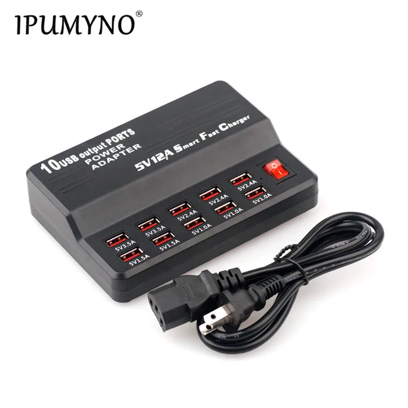 IPUMYNO EU US UK 10 Port Smart USB Charger Hub 60W Multi-Port USB Charging Station Wall Travel Charger for Smartphone Tablets
IPUMYNO EU US UK 10 Port Smart USB Charger Hub 60W Multi-Port USB Charging Station Wall Travel Charger for Smartphone Tablets