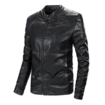 Brand Jacket Men Leather Jacket Stand Collar Coat Jaqueta Masculina Motorcycle Leather Jacket Men Plus Size M-4XL Military Coat
Brand Jacket Men Leather Jacket Stand Collar Coat Jaqueta Masculina Motorcycle Leather Jacket Men Plus Size M-4XL Military Coat