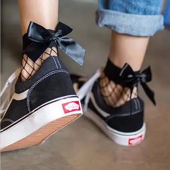 BKLD Summer 2019 New Fashion Women Socks White Fishnet Transparent Socks Harajuku Streetwear Hipster Mesh Sheer Socks With Bow
BKLD Summer 2019 New Fashion Women Socks White Fishnet Transparent Socks Harajuku Streetwear Hipster Mesh Sheer Socks With Bow