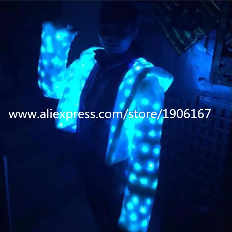 Fashion Led Luminous Blue Light Costume Led Light Up Women Clothes Halloween Christmas Masquerade Flashing Dress Suit
Fashion Led Luminous Blue Light Costume Led Light Up Women Clothes Halloween Christmas Masquerade Flashing Dress Suit