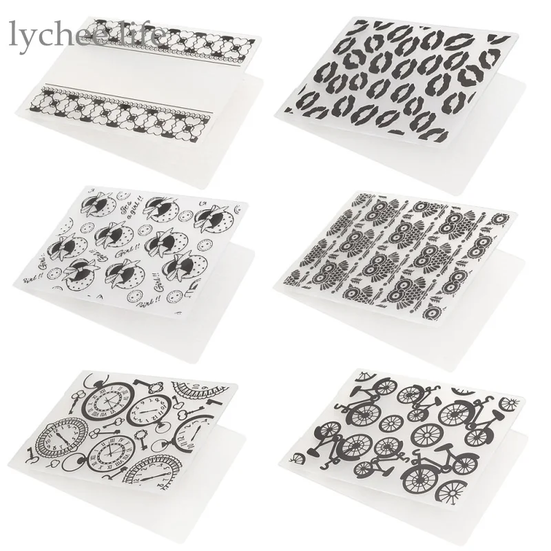 Lychee 1pc Plastic Embossing Folder For Scrapbook DIY Album Card Tool Plastic Template Flower Pattern Home Wall Decoration
Lychee 1pc Plastic Embossing Folder For Scrapbook DIY Album Card Tool Plastic Template Flower Pattern Home Wall Decoration