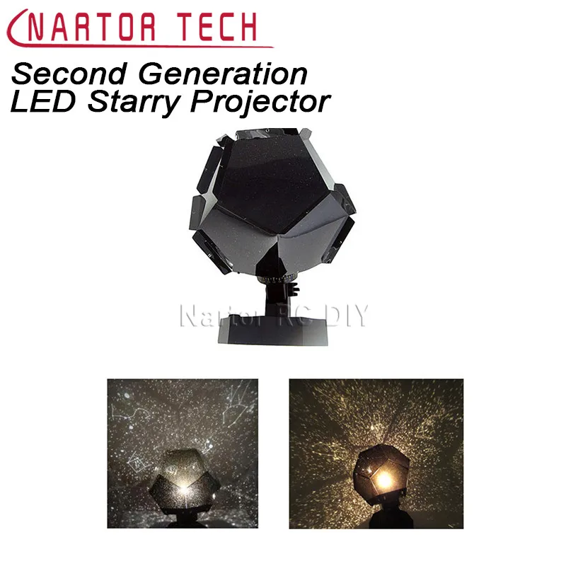 

New Second Generation LED Science Starry Sky Star Projector Light Ocean Waves Celestial Projection Lamp DIY Nightlights