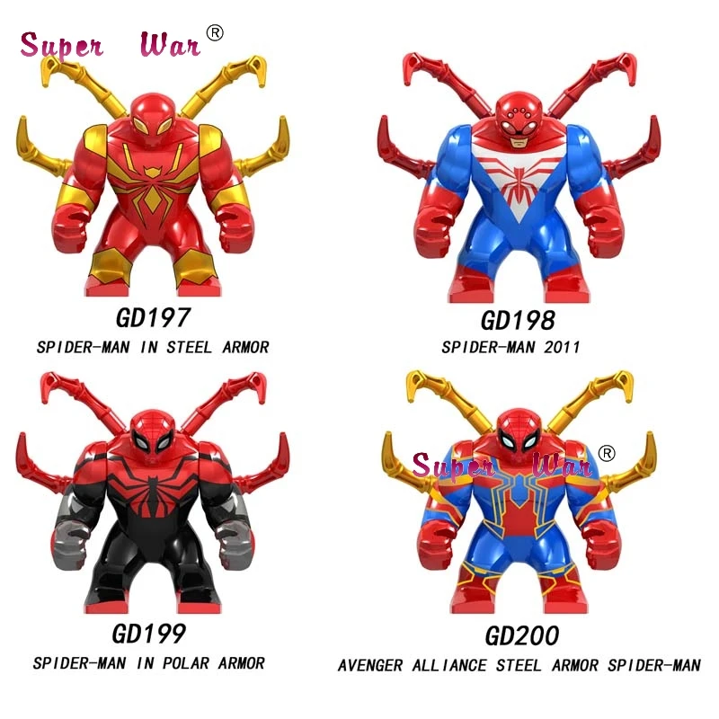 Single Marvel Avengers Endgame Big size Spiderman Spider man Thanos War Machine Hulk IronMan building blocks Kid Toys
Single Marvel Avengers Endgame Big size Spiderman Spider man Thanos War Machine Hulk IronMan building blocks Kid Toys