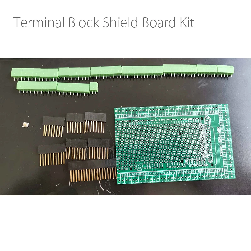 Double-side PCB Prototype Screw Terminal Block Shield Board Kit For UNO Mega2560 R3
Double-side PCB Prototype Screw Terminal Block Shield Board Kit For UNO Mega2560 R3