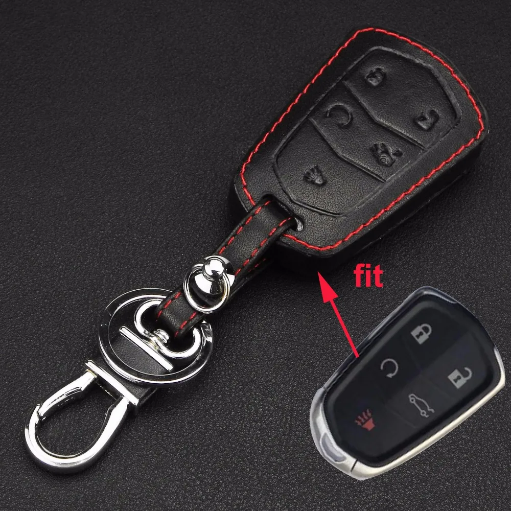Remote 5 Buttons Car Key Case Cover Leather Holde For Cadillac CTS XTS ATS ATS-L XLS SRX Keychain
Remote 5 Buttons Car Key Case Cover Leather Holde For Cadillac CTS XTS ATS ATS-L XLS SRX Keychain