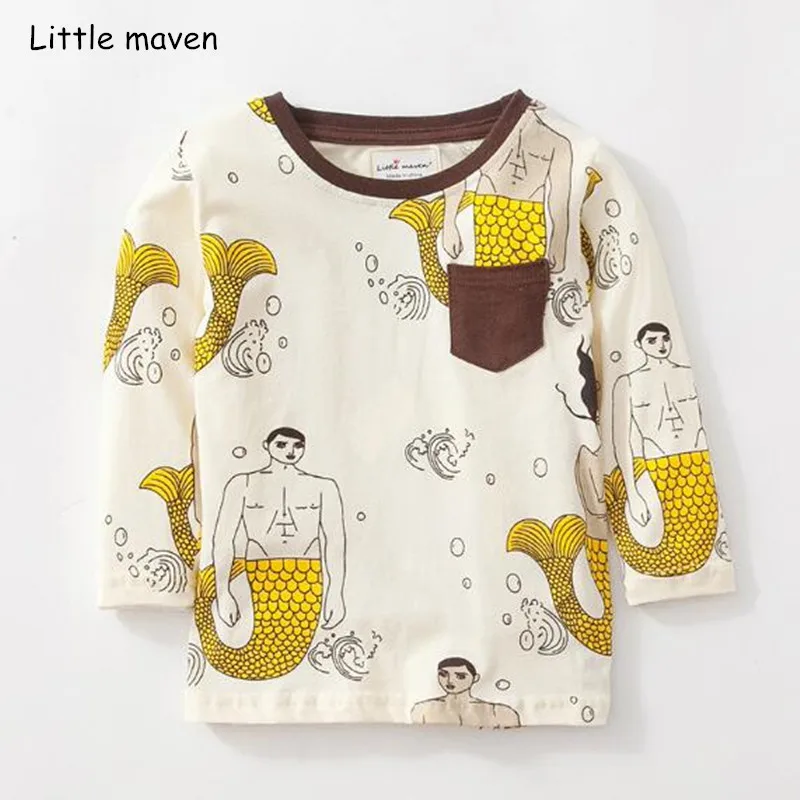 Little maven children brand baby boy clothes 2018 autumn boys cotton long sleeve tops mermaid print t shirt 51171
Little maven children brand baby boy clothes 2018 autumn boys cotton long sleeve tops mermaid print t shirt 51171